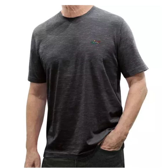 Greg Norman TEE T-Shirt Embroidered Shark Logo Golf Crew Neck Relaxed NWT NEW - Picture 1 of 3